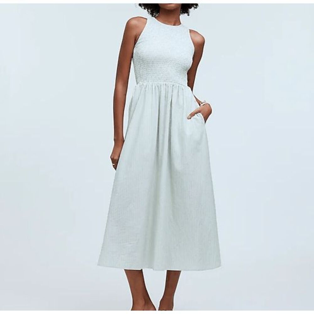 Madewell Light Mint Green Midi Sundress